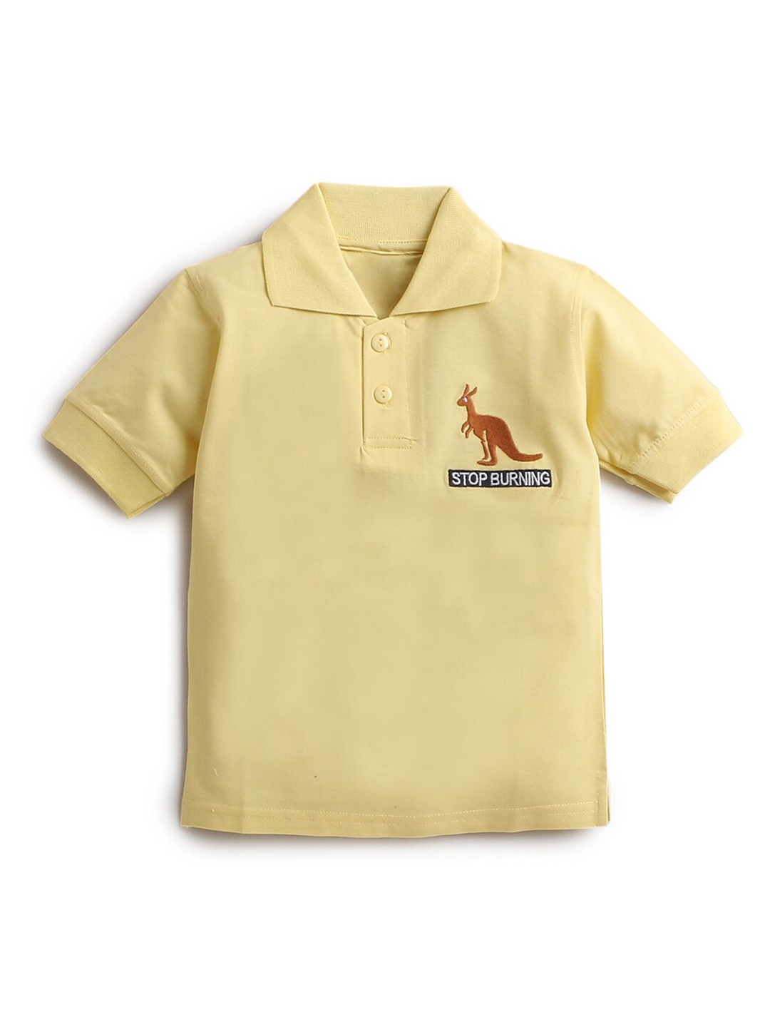 

Hopscotch Boys Yellow Polo Collar T-shirt