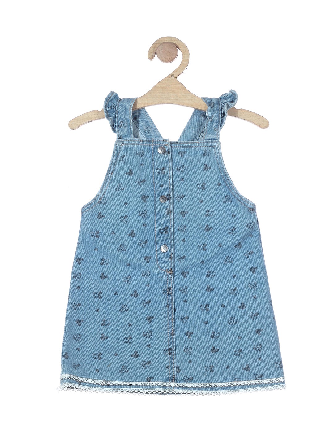 

Lil Lollipop Girls Blue & Black A-Line Dress