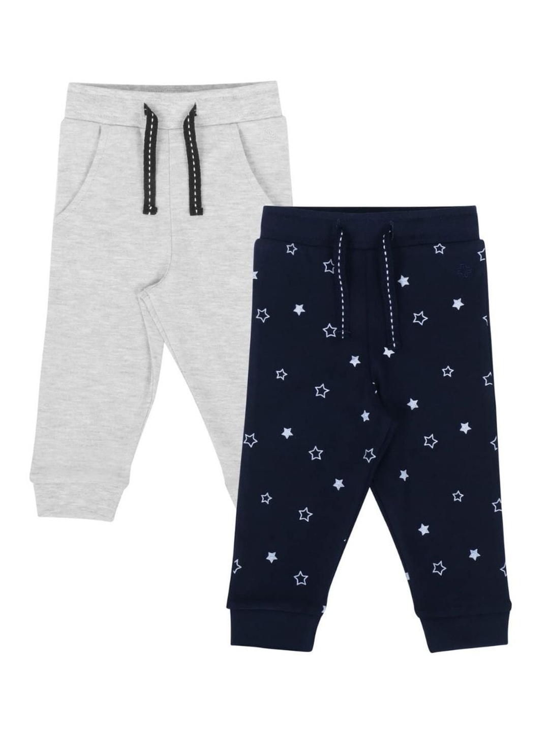 

My Milestones Infant Boys Pack Of 2 Cotton Joggers, Grey