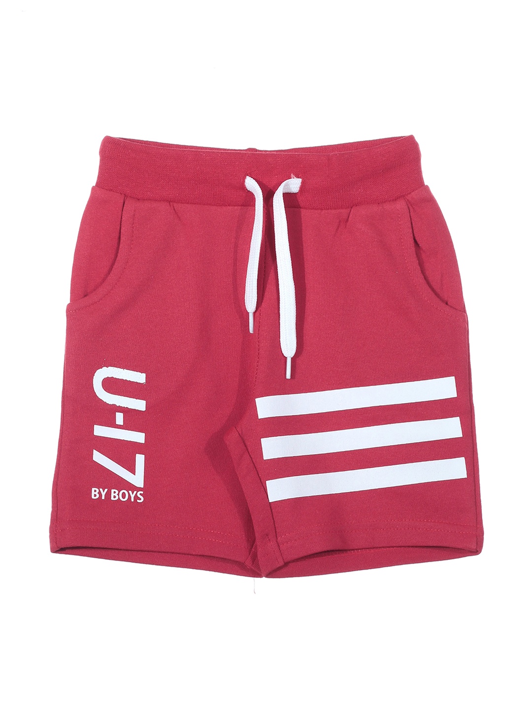 

Lil Lollipop Unisex Kids Red Striped Shorts