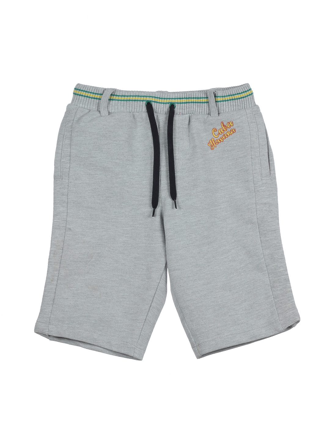 

Lil Lollipop Kids Grey Solid Cotton Shorts