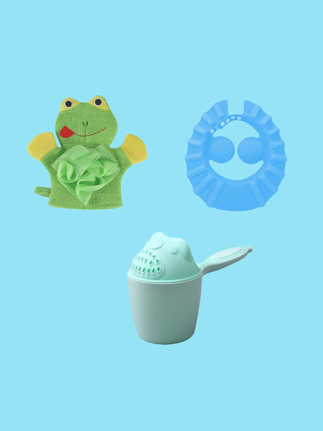 

SYGA Kids Set of 3 Baby Shower Accessories, Green