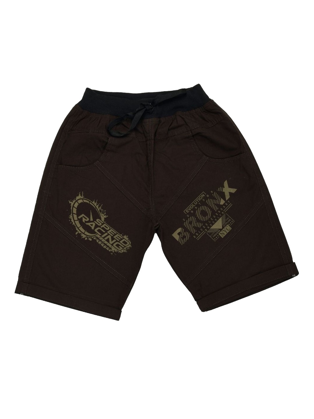 

VEDANA Boys Brown Printed Shorts