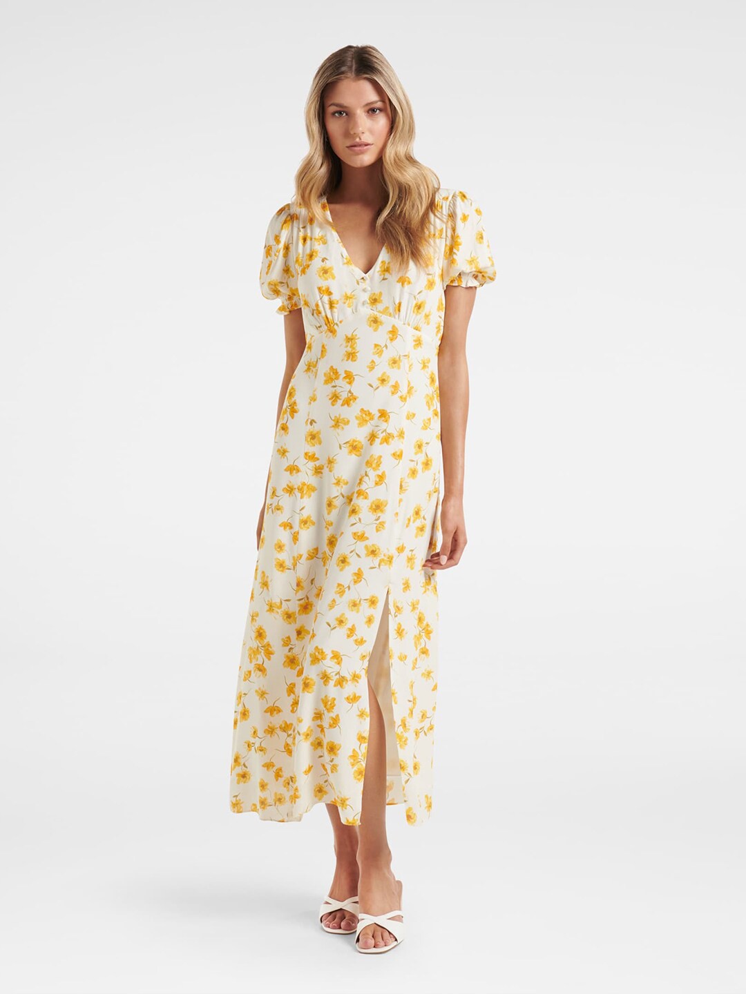 

Forever New Women Multicoloured Floral Printed A-Line Maxi Dress, Multi