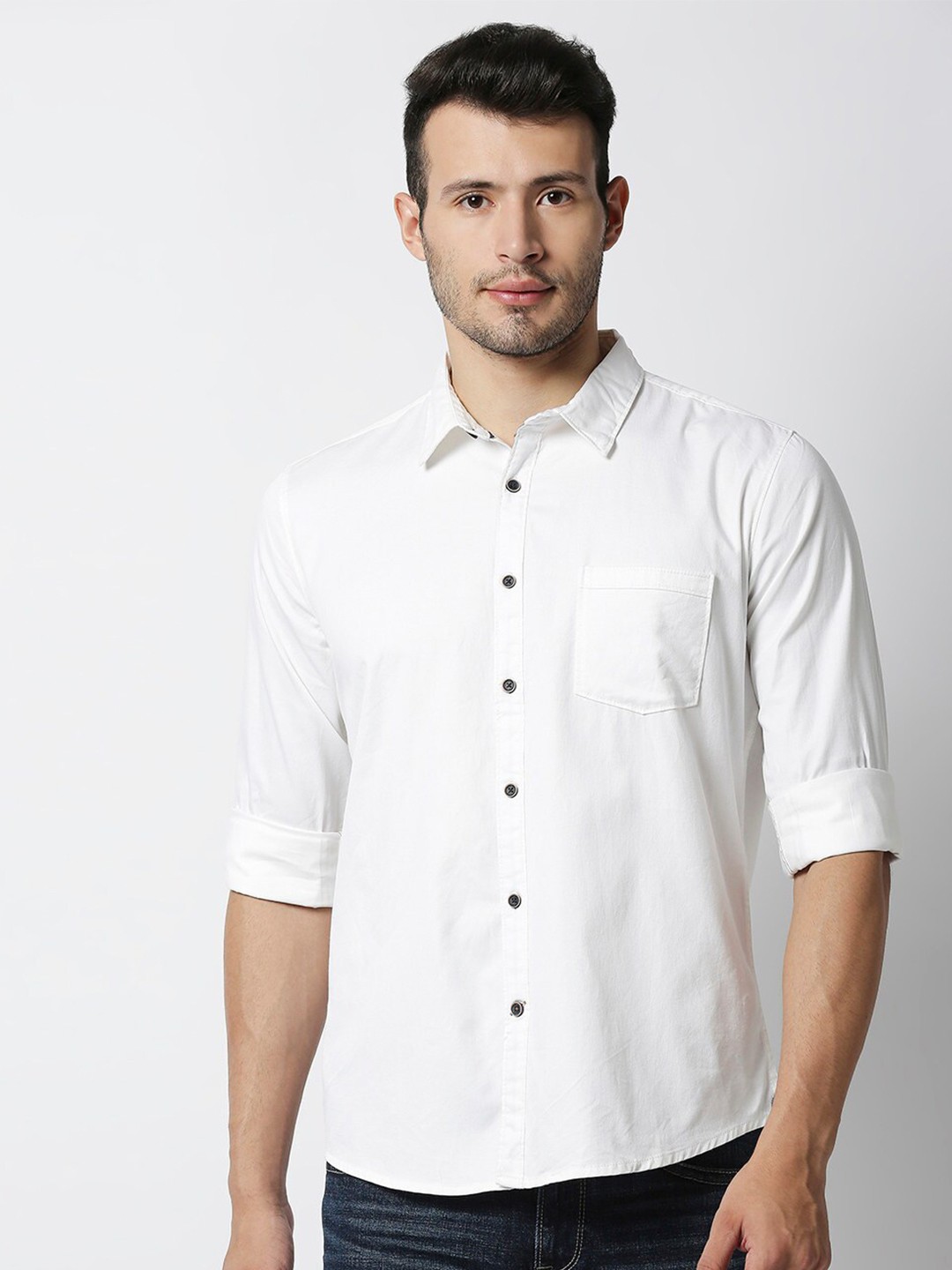 

Pepe Jeans Men White Casual Shirt