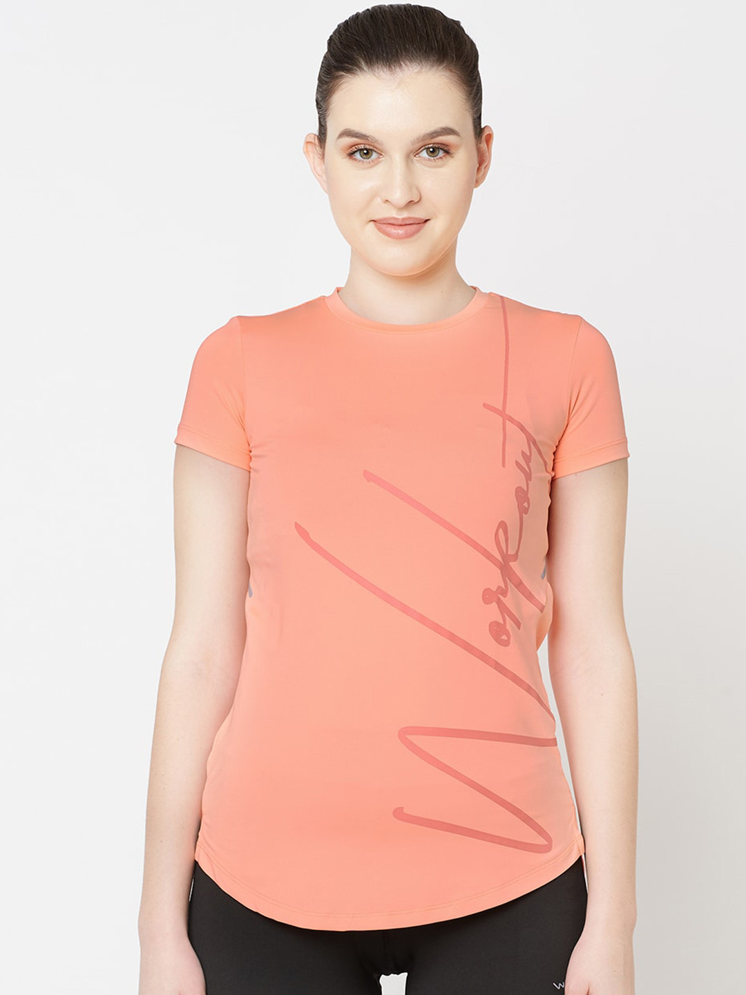 

Sweet Dreams Women Typography Printed T-shirt, Peach