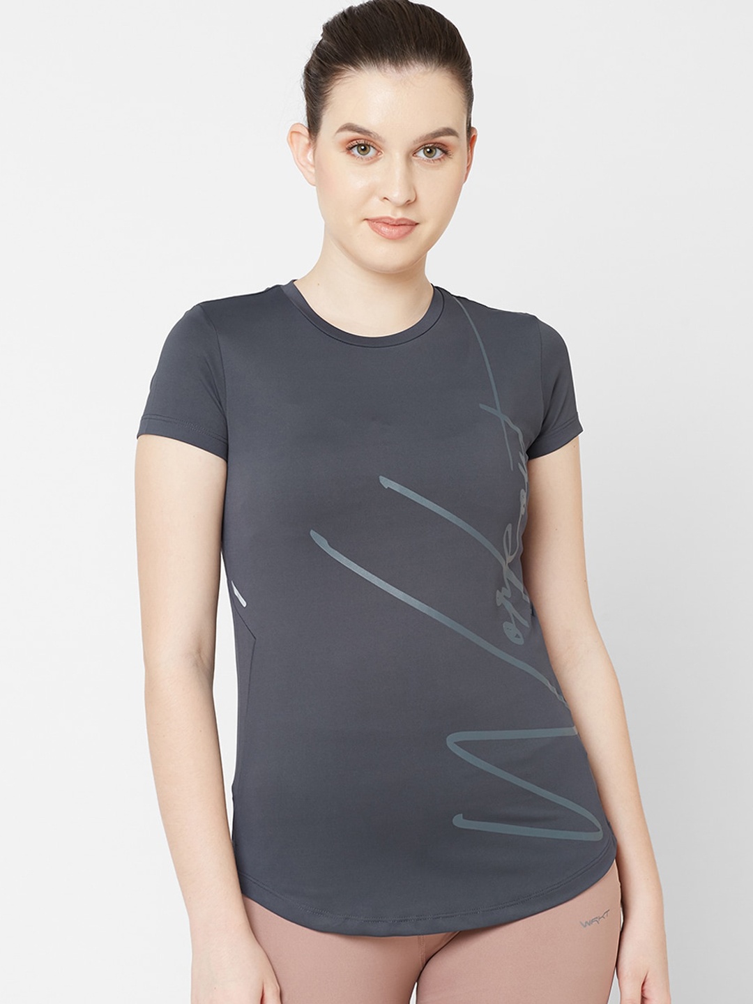 

Sweet Dreams Women Typography Printed T-shirt, Charcoal