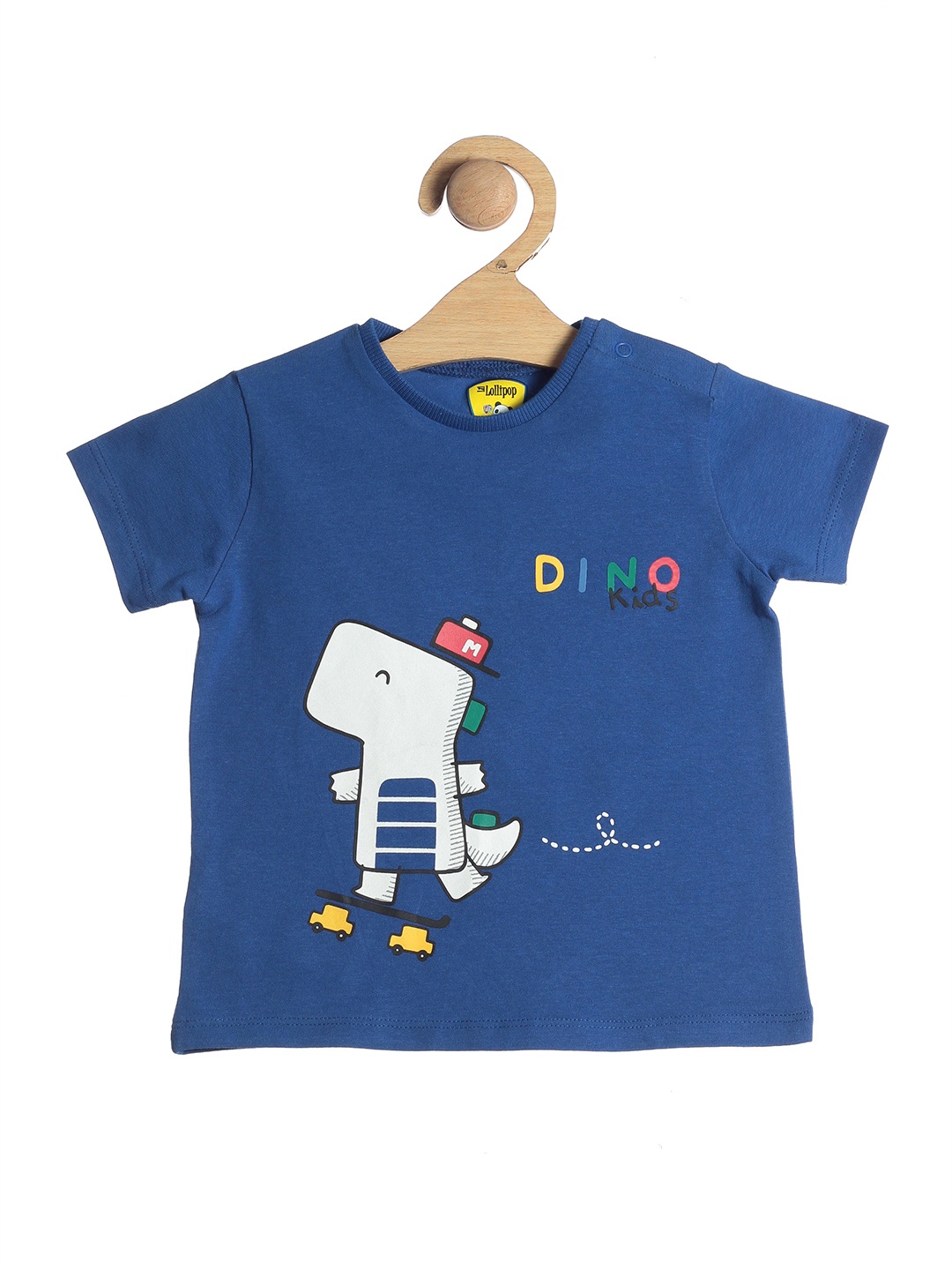 

Lil Lollipop Kids Blue Printed T-shirt