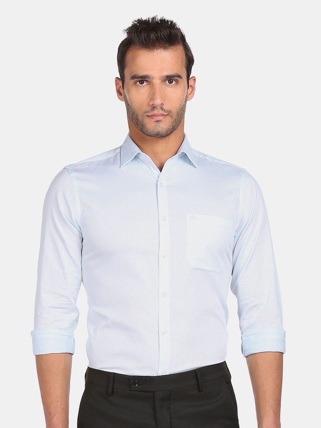 

Arrow Men Blue Cotton Casual Shirt