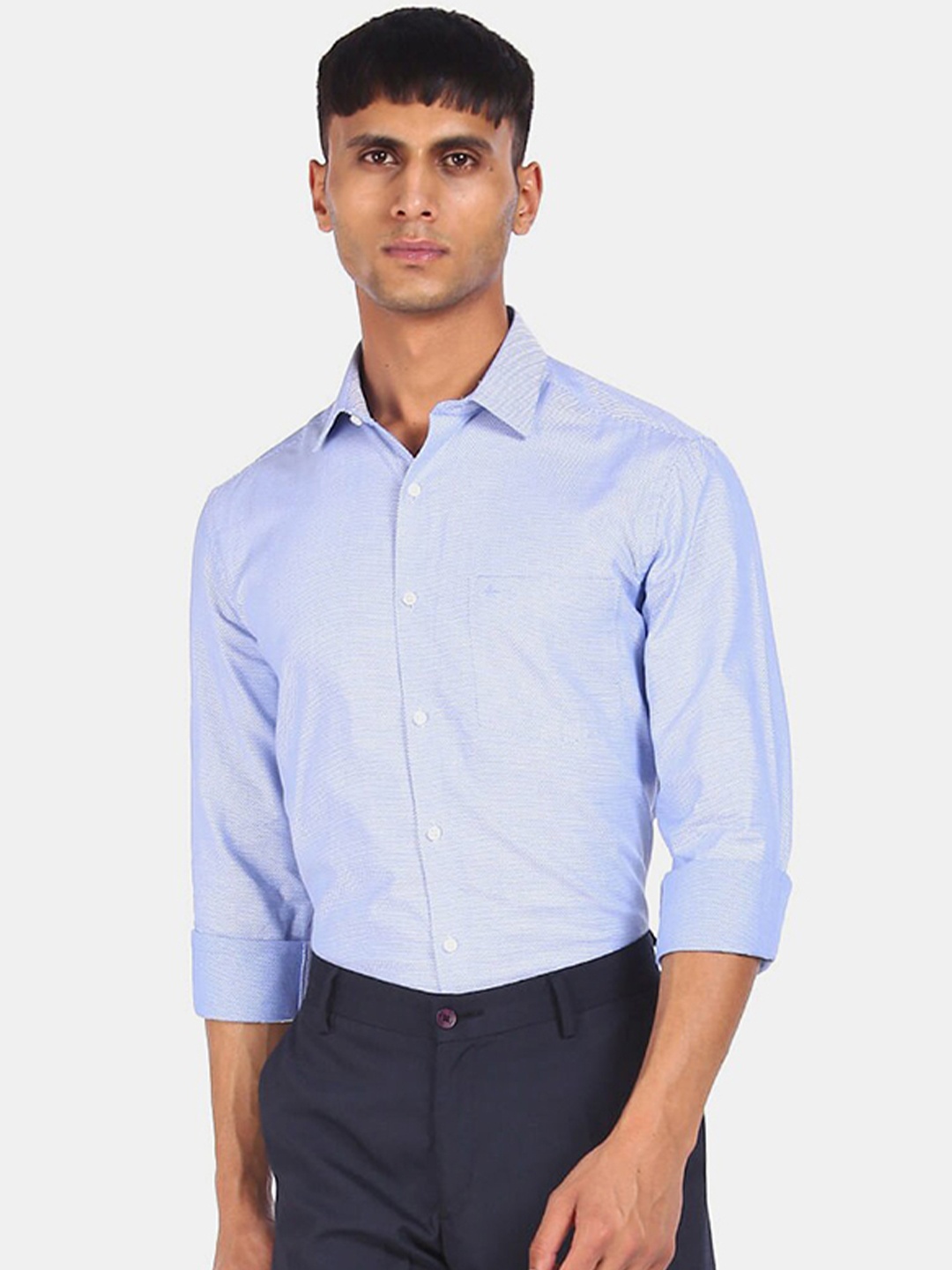 

Arrow Men Blue Slim Fit Printed Cotton Casual Shirt
