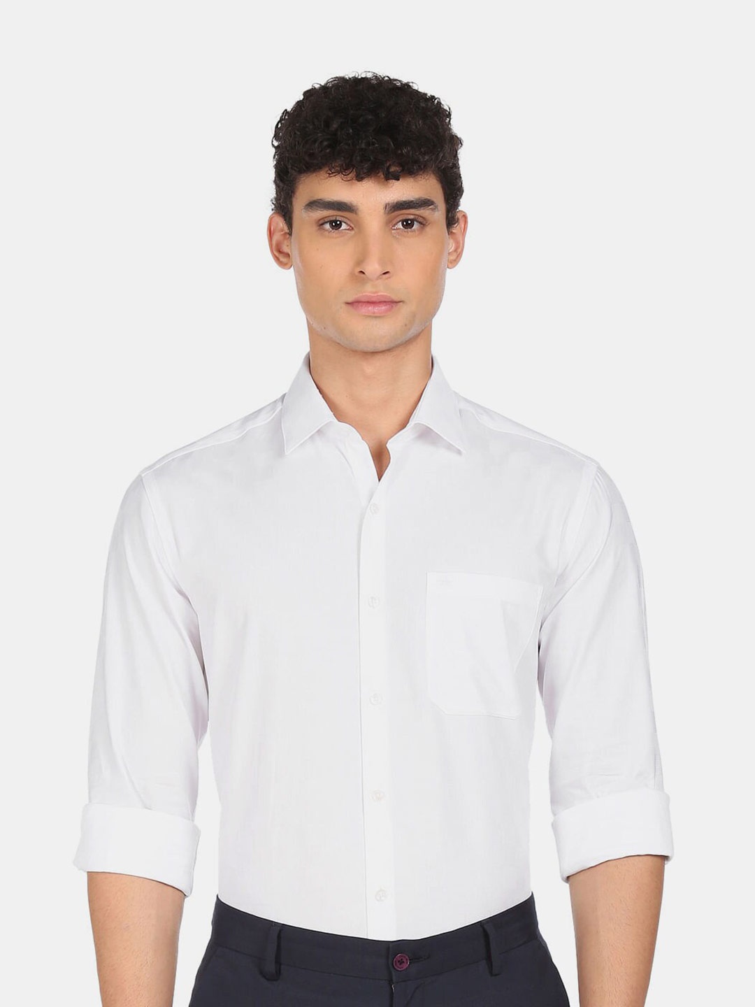 

Arrow Men White Slim Fit Formal Shirt