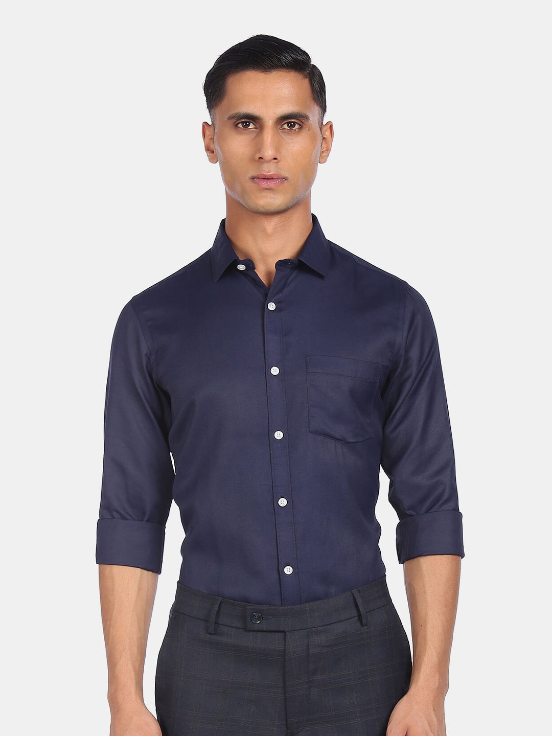 

Arrow Navy Men Blue Formal Shirt, Navy blue