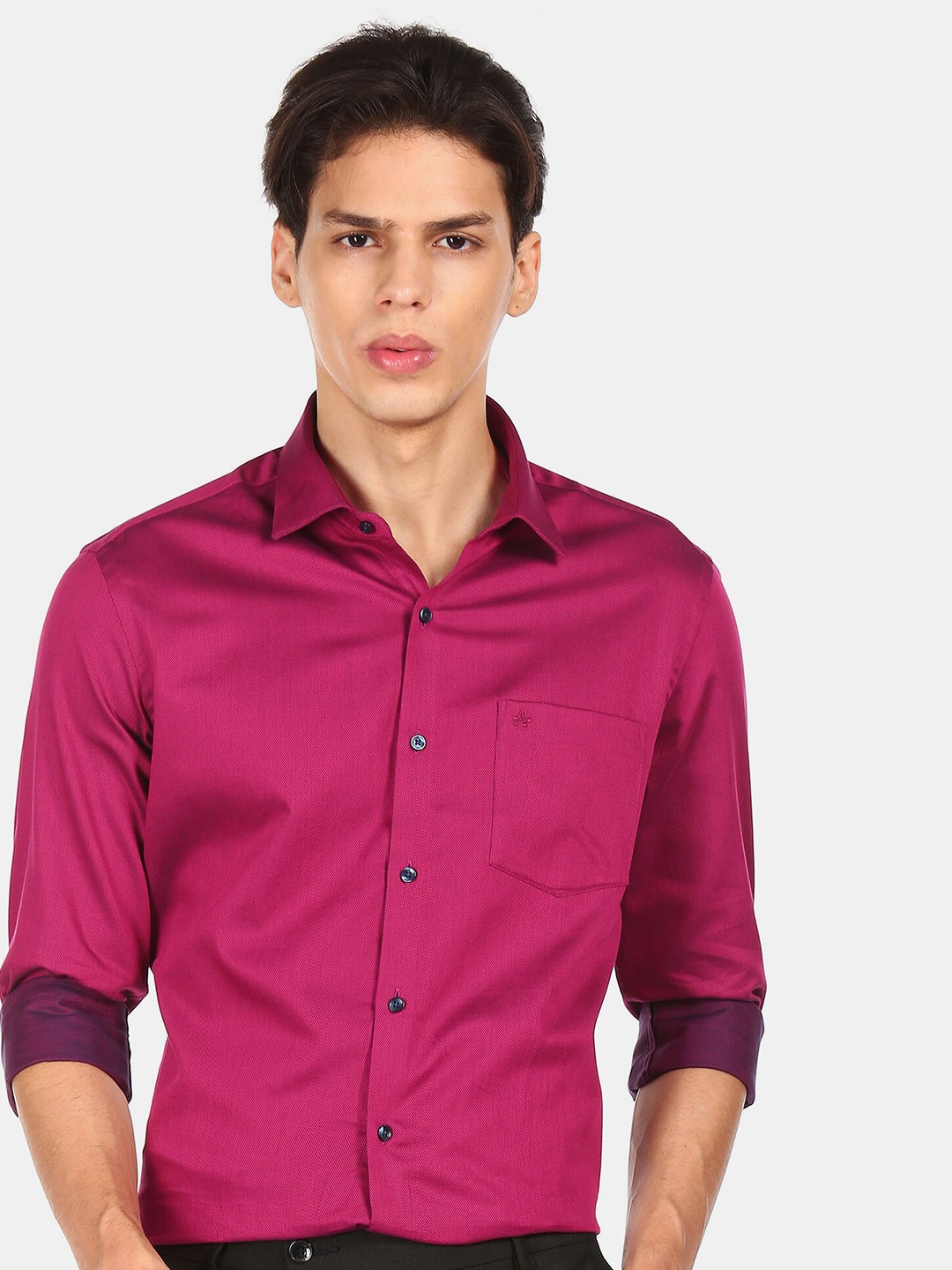 

Arrow Men Red Slim Fit Cotton Formal Shirt