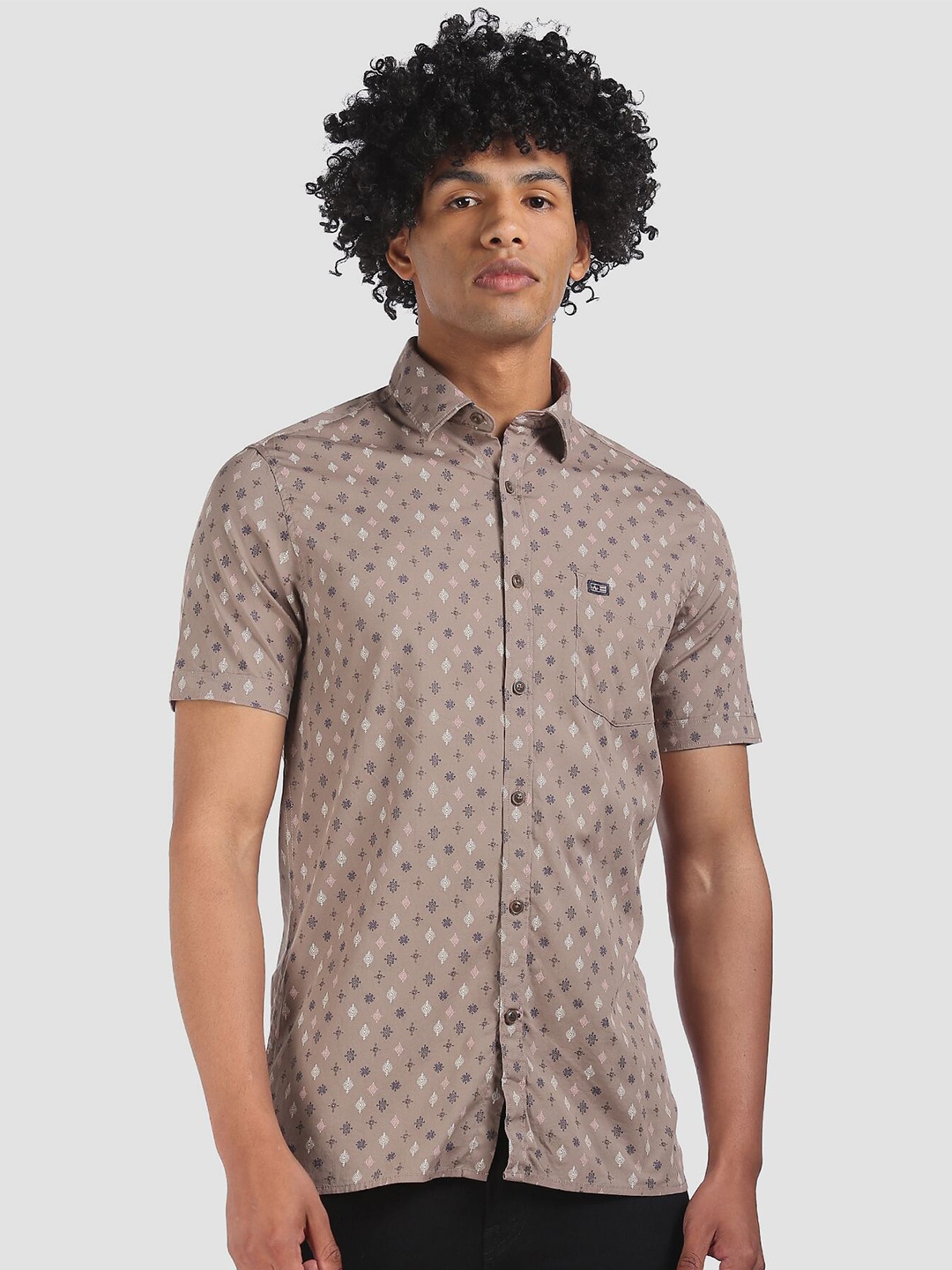 

Arrow Sport Men Brown Printed Casual Shirt