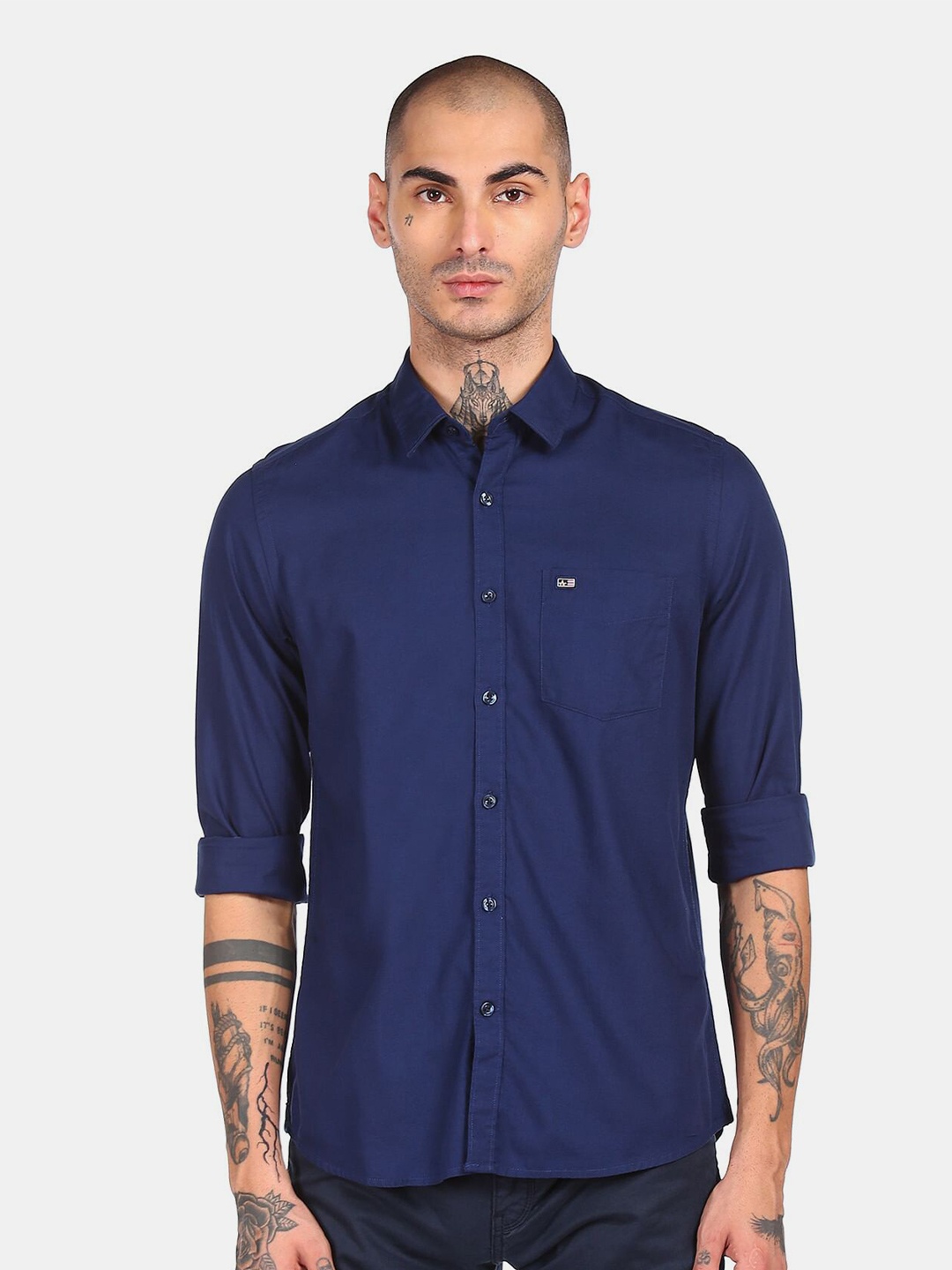 

Arrow Sport Men Blue Regular Fit Cotton Casual Shirt