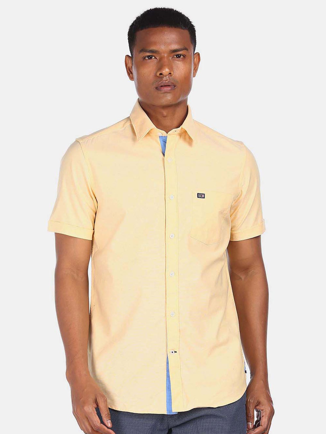 

Arrow Sport Men Yellow Casual Shirt