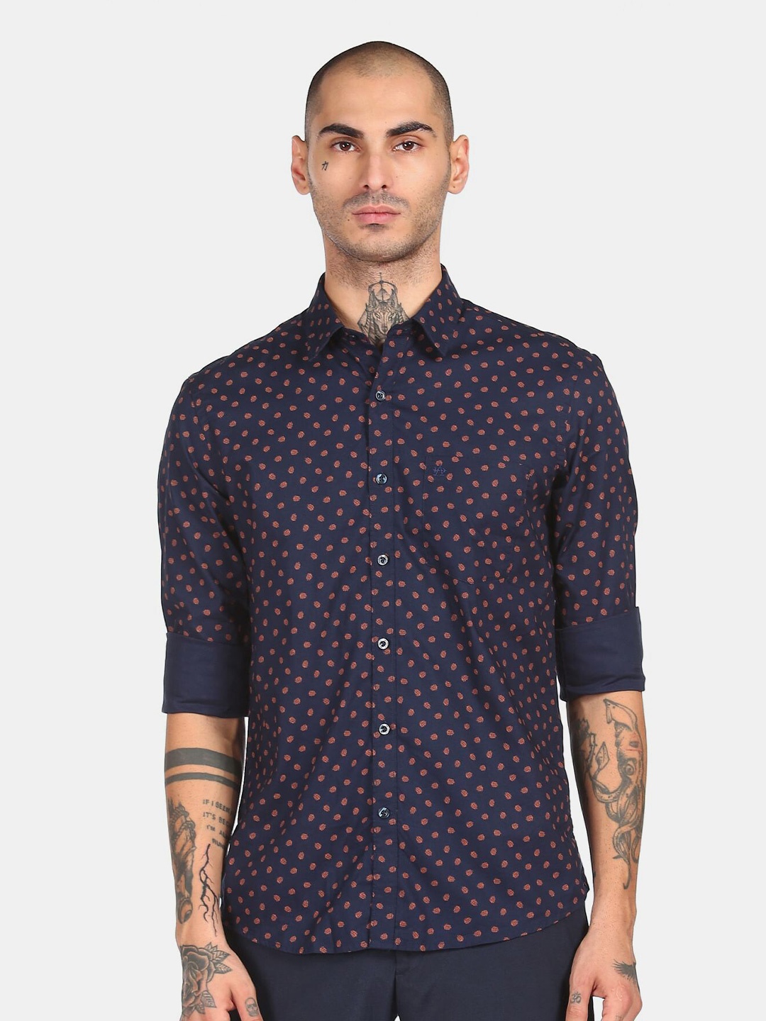 

Arrow Sport Men Blue Printed Casual Shirt