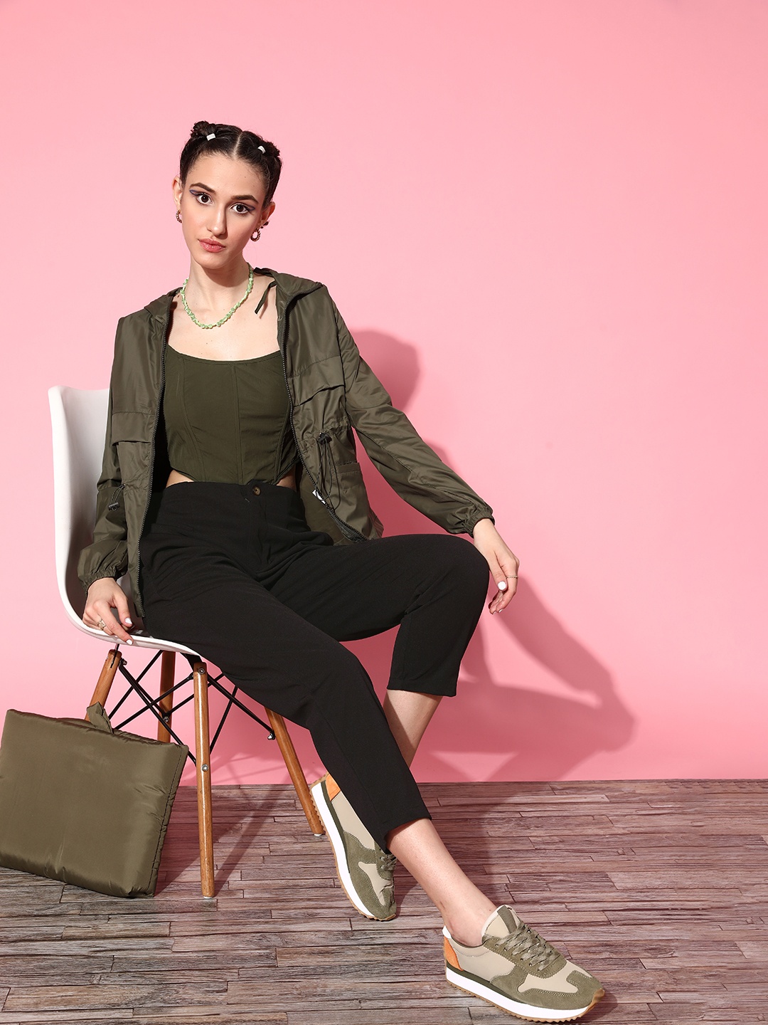 

plusS WORX Women Black Trousers