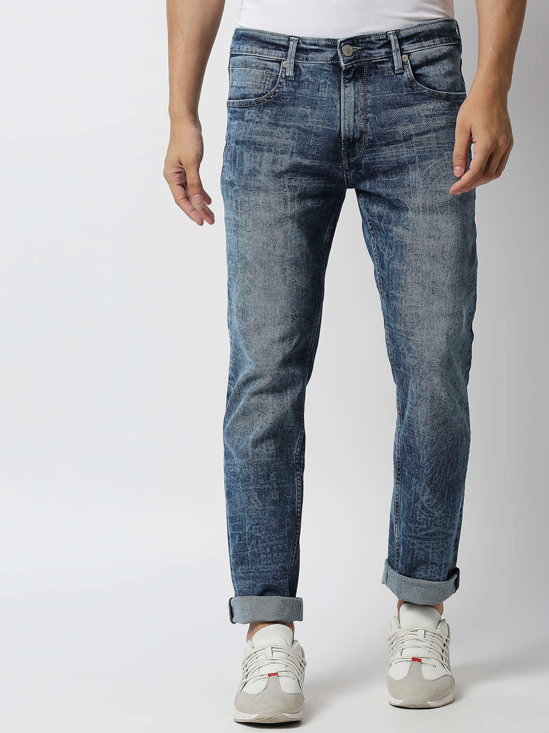 

Pepe Jeans Men Low Distress Heavy Fade Jeans, Blue