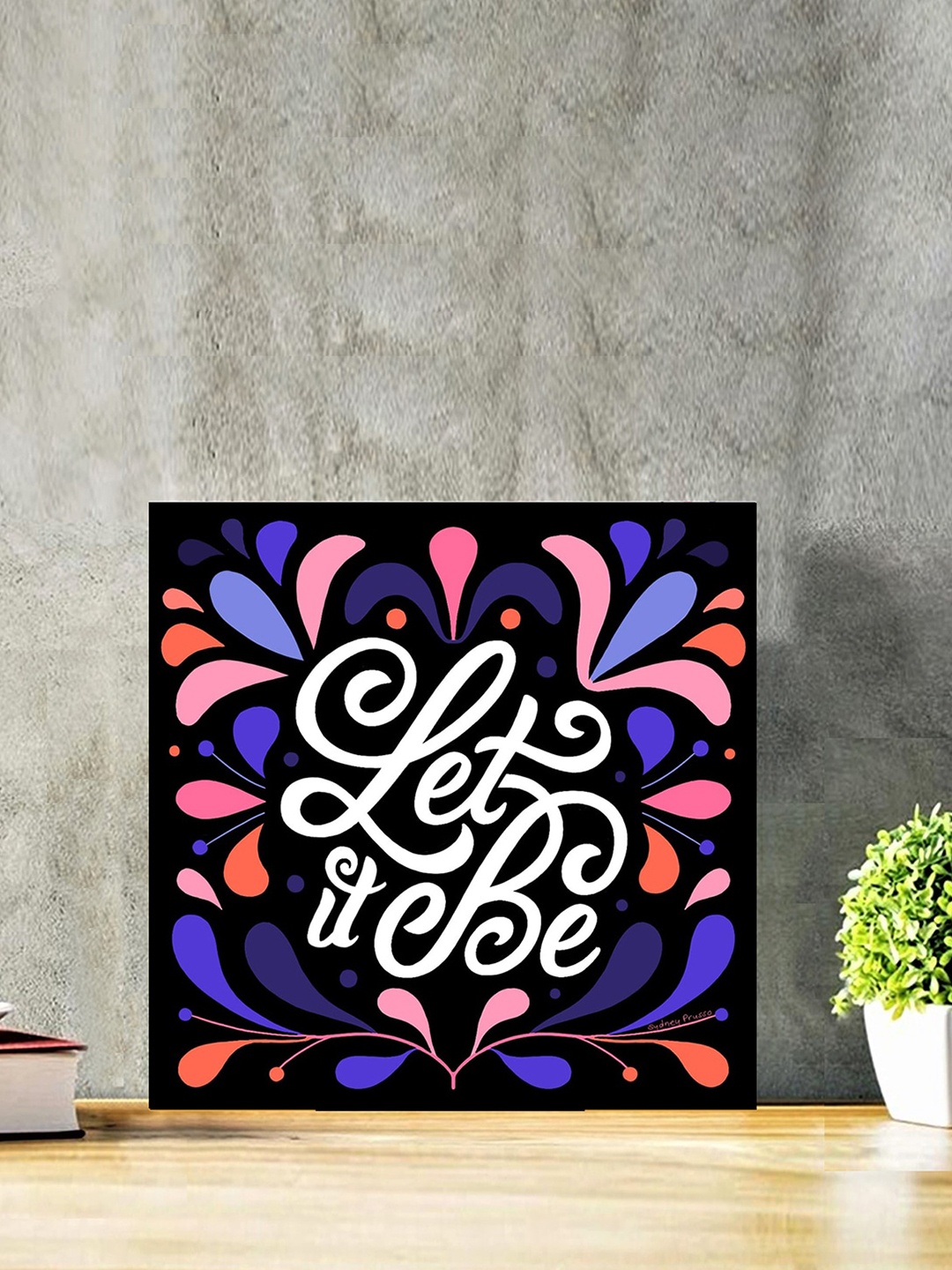 

Gallery99 Black & Blue Let It Be Wall Art