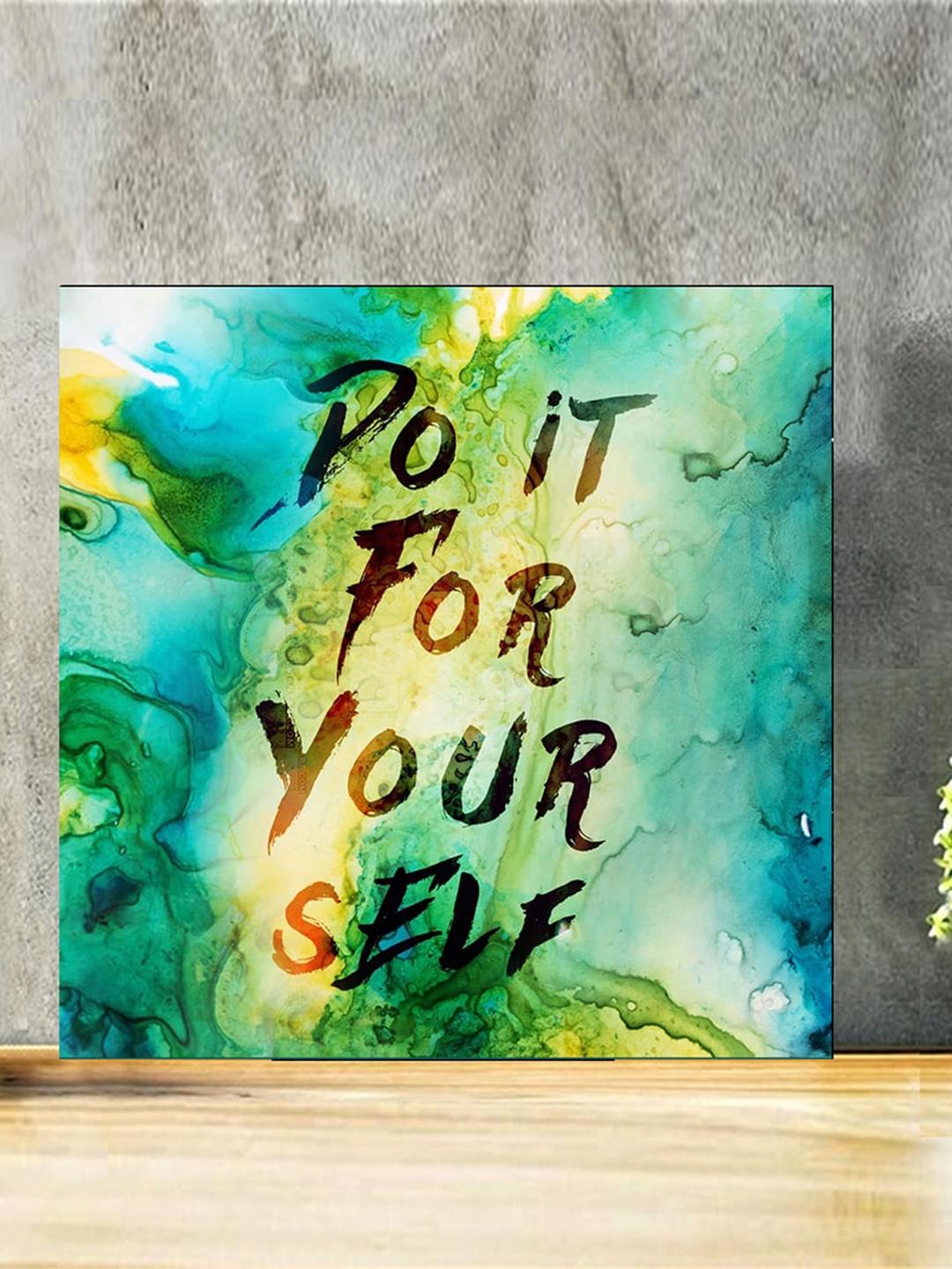 

Gallery99 Black & Green Do It For Yourself Printed Wooden Wall Art