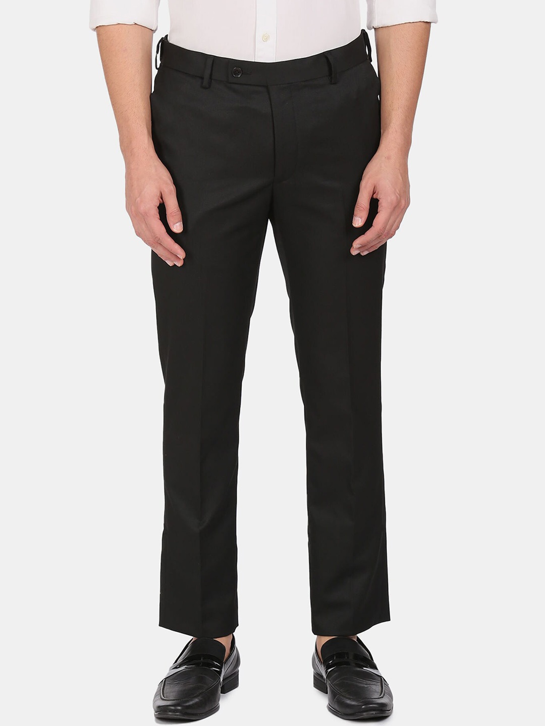 

Arrow Men Black Regular Fit Formal Trousers