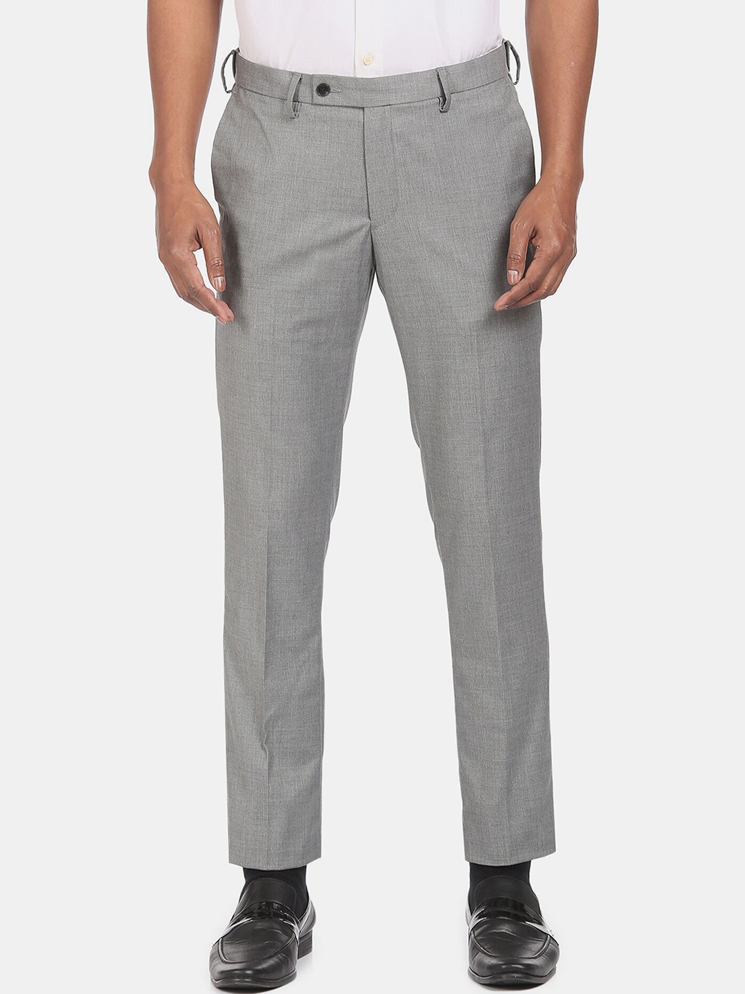 

Arrow Men Grey Formal Trousers