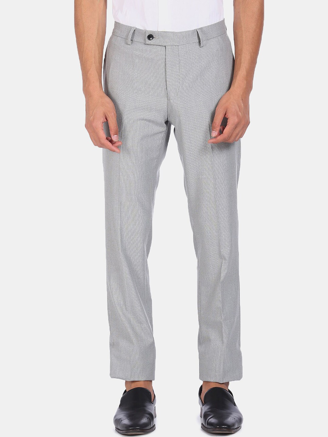 

Arrow Men Grey Formal Trousers