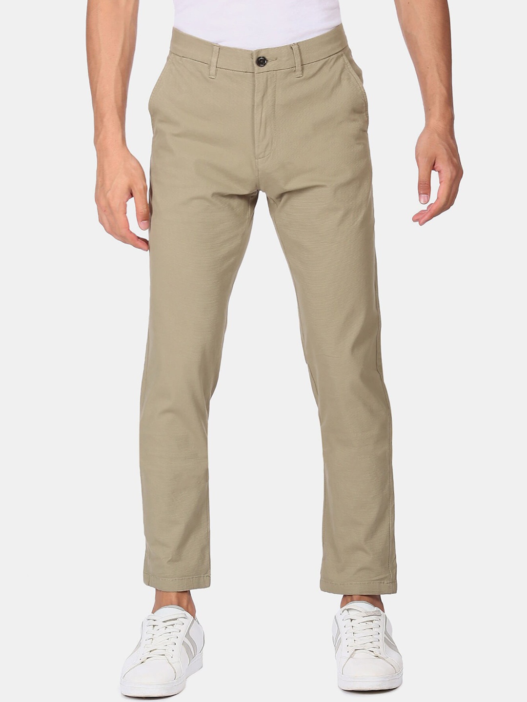 

Arrow Sport Men Brown Solid Casual Trousers