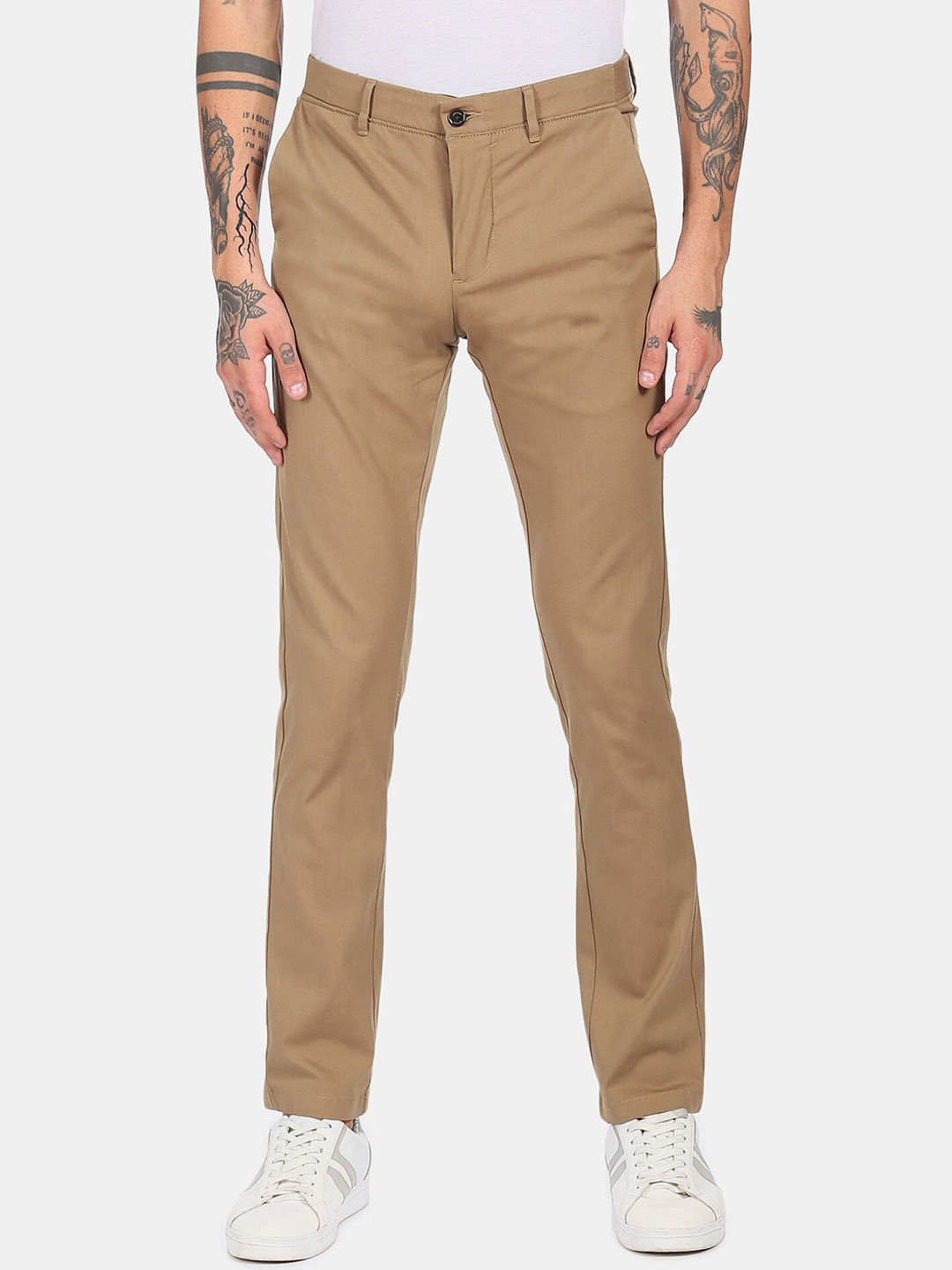 

Arrow Sport Men Beige Trousers