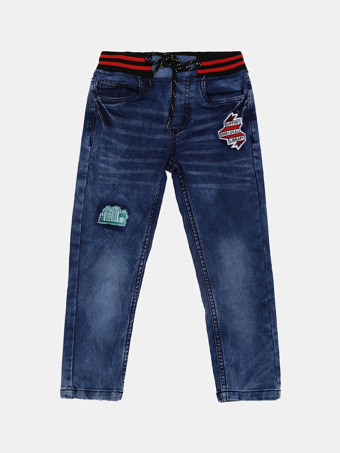 

Cherokee Boys Blue Light Fade Embroidered Stretchable Jeans