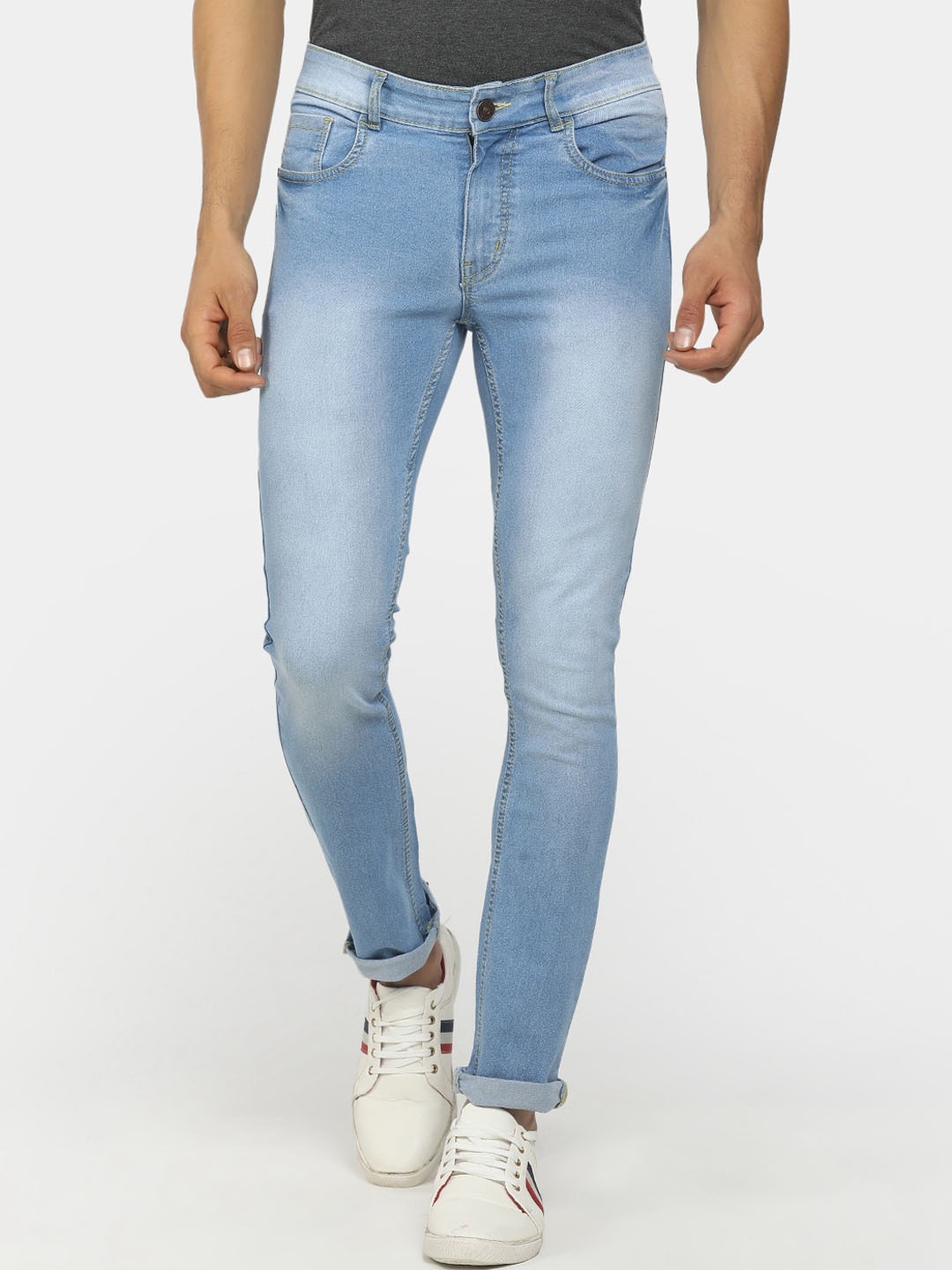 

V-Mart Men Blue Slim Fit Heavy Fade Stretchable Jeans