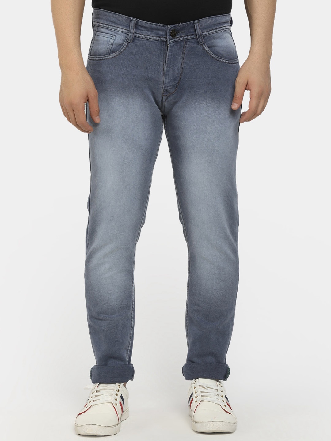 

V-Mart Men Blue Slim Fit Heavy Fade Stretchable Jeans