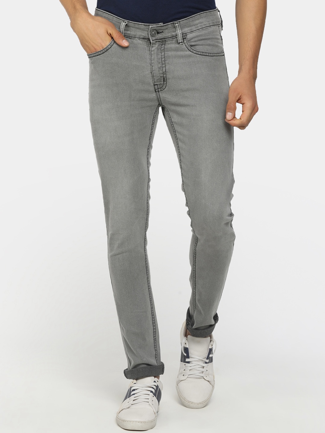 

V-Mart Men Grey Slim Fit Stretchable Jeans