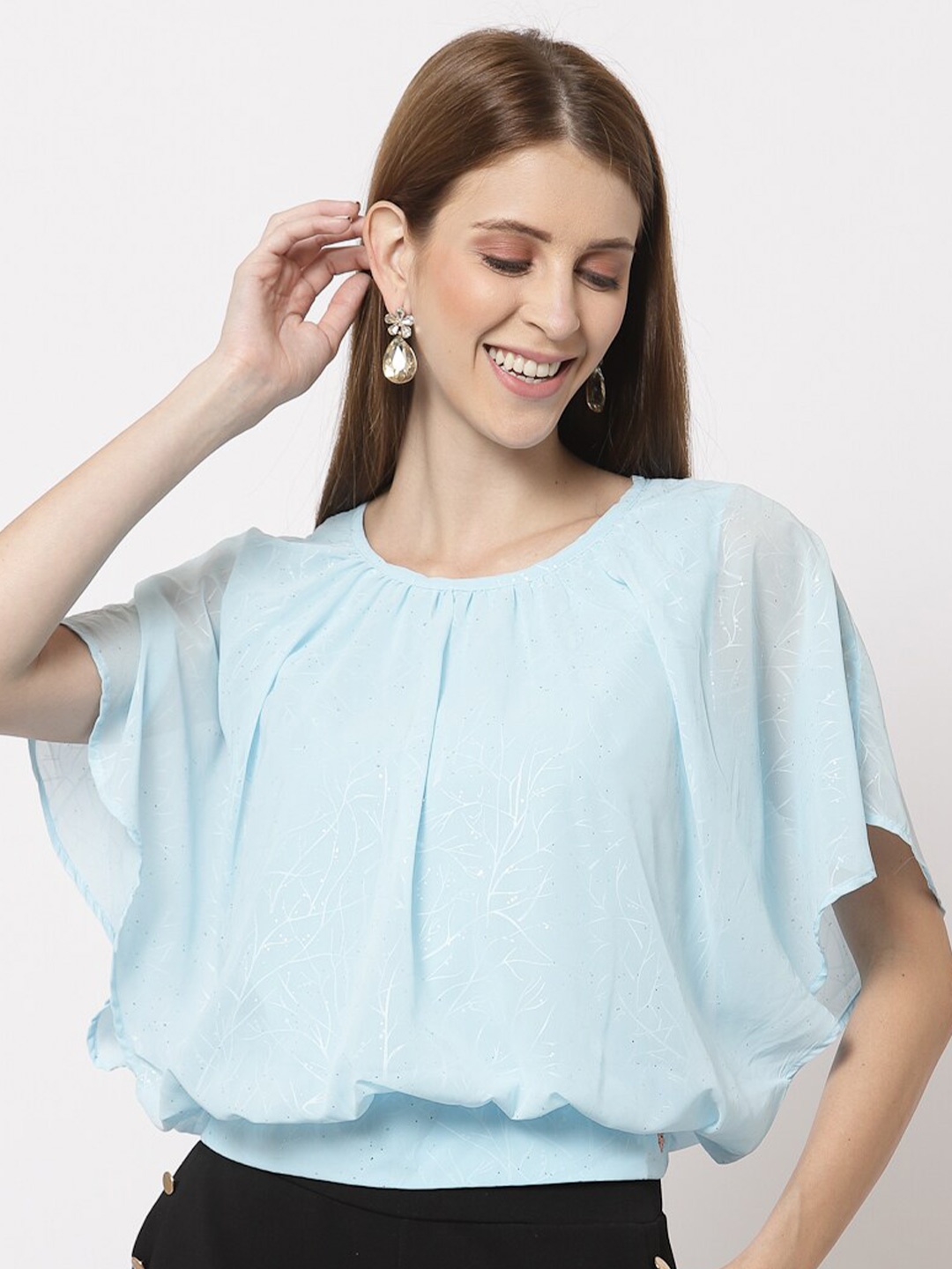 

Juelle Women Blue Blouson Top