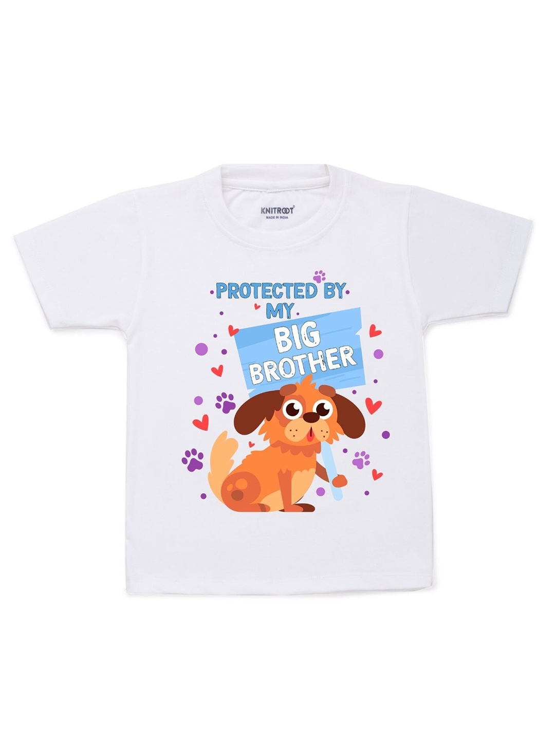

KNITROOT Kids White Printed T-shirt