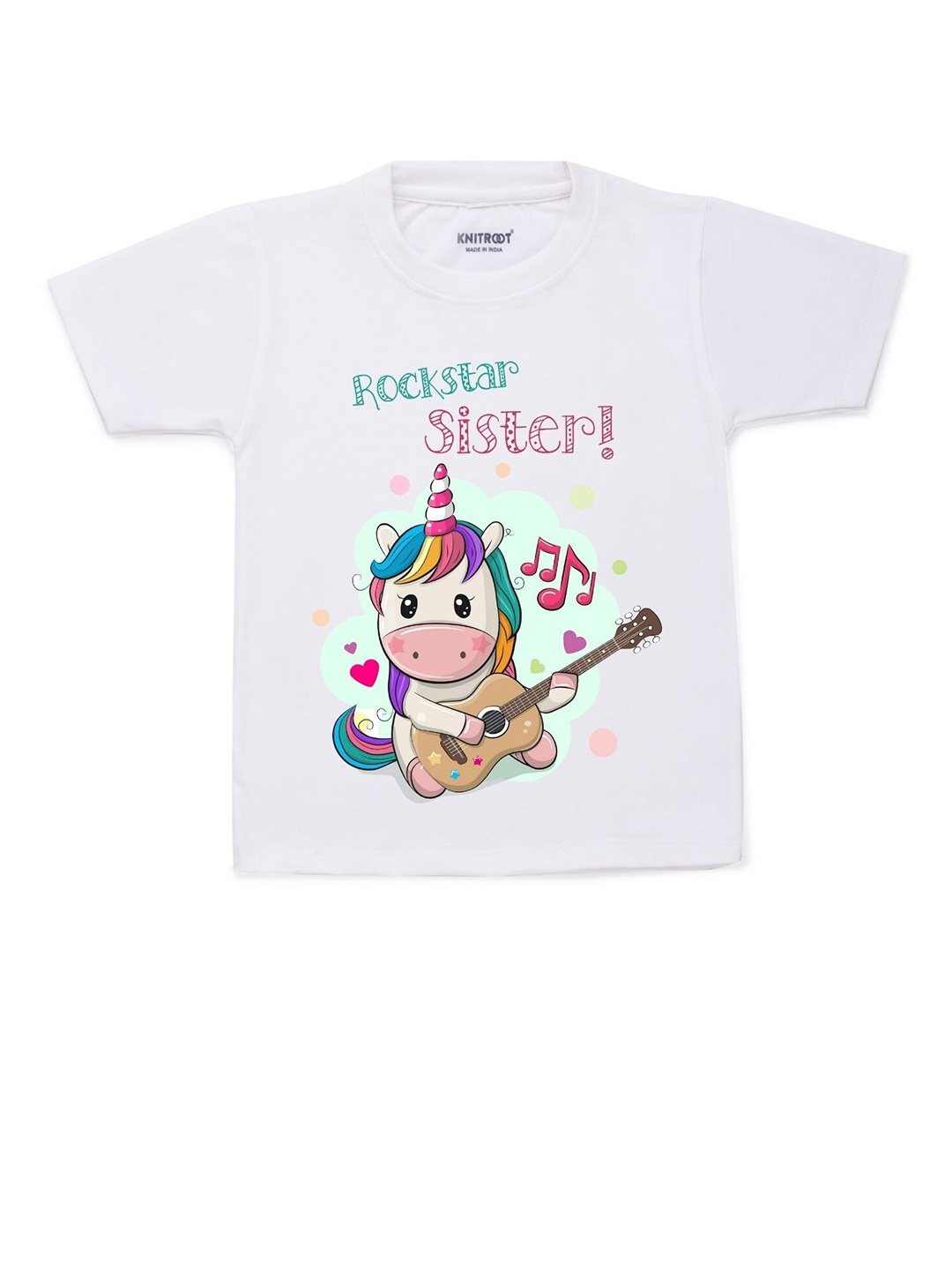 

KNITROOT Kids White Printed T-shirt