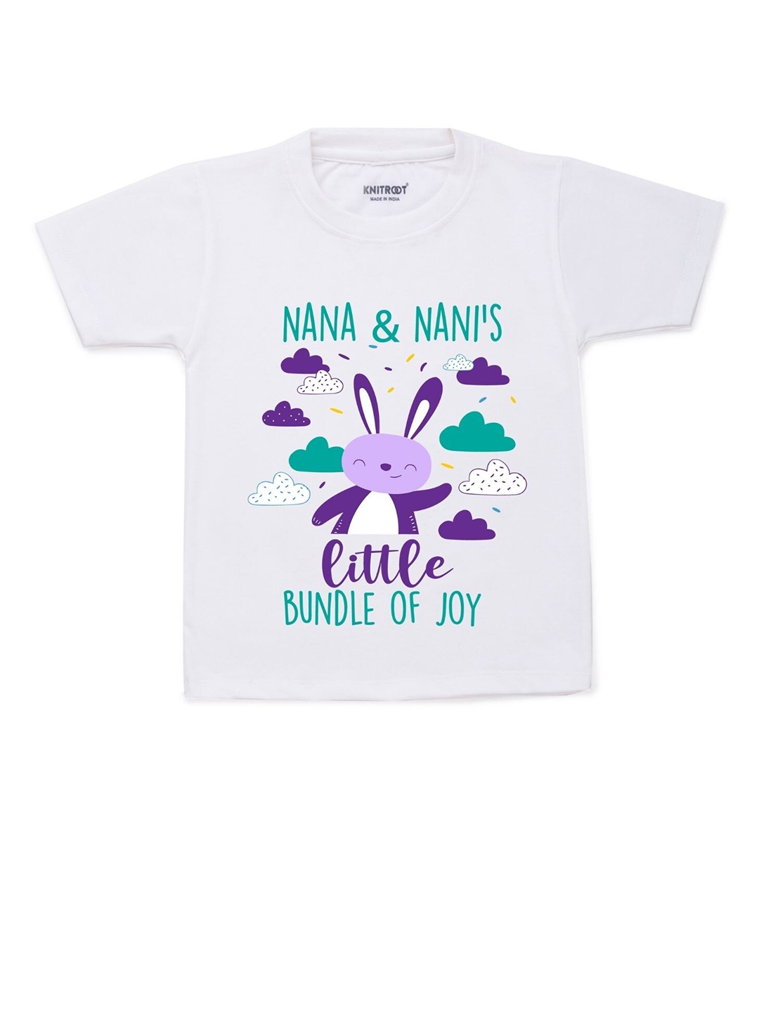 

KNITROOT Kids White Printed T-shirt
