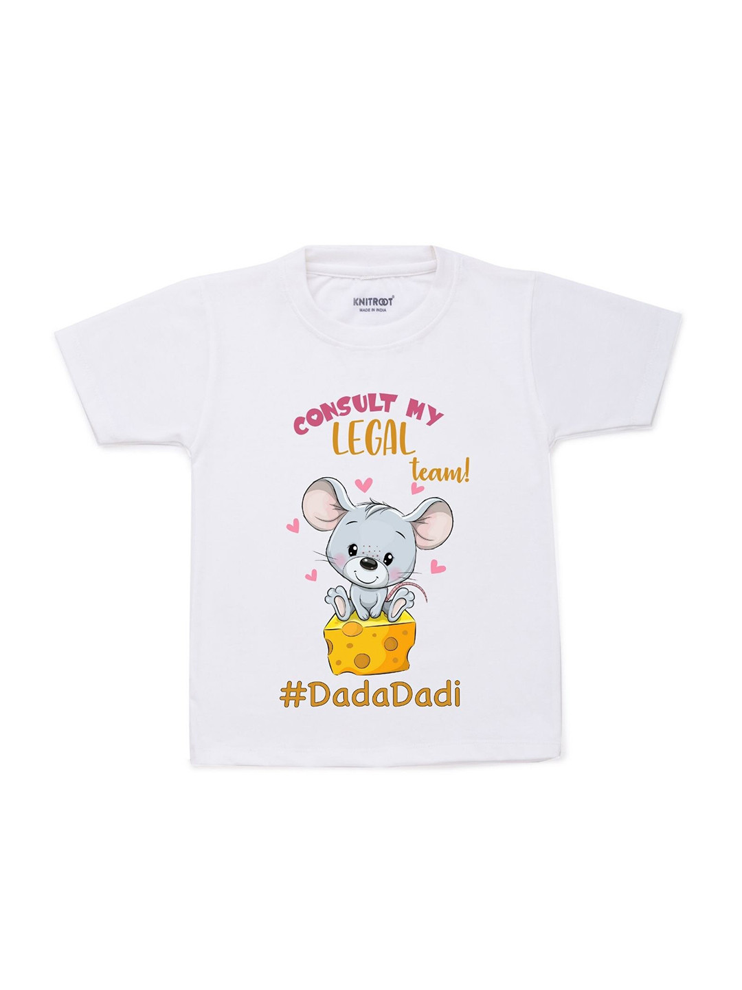 

KNITROOT Kids White Printed T-shirt