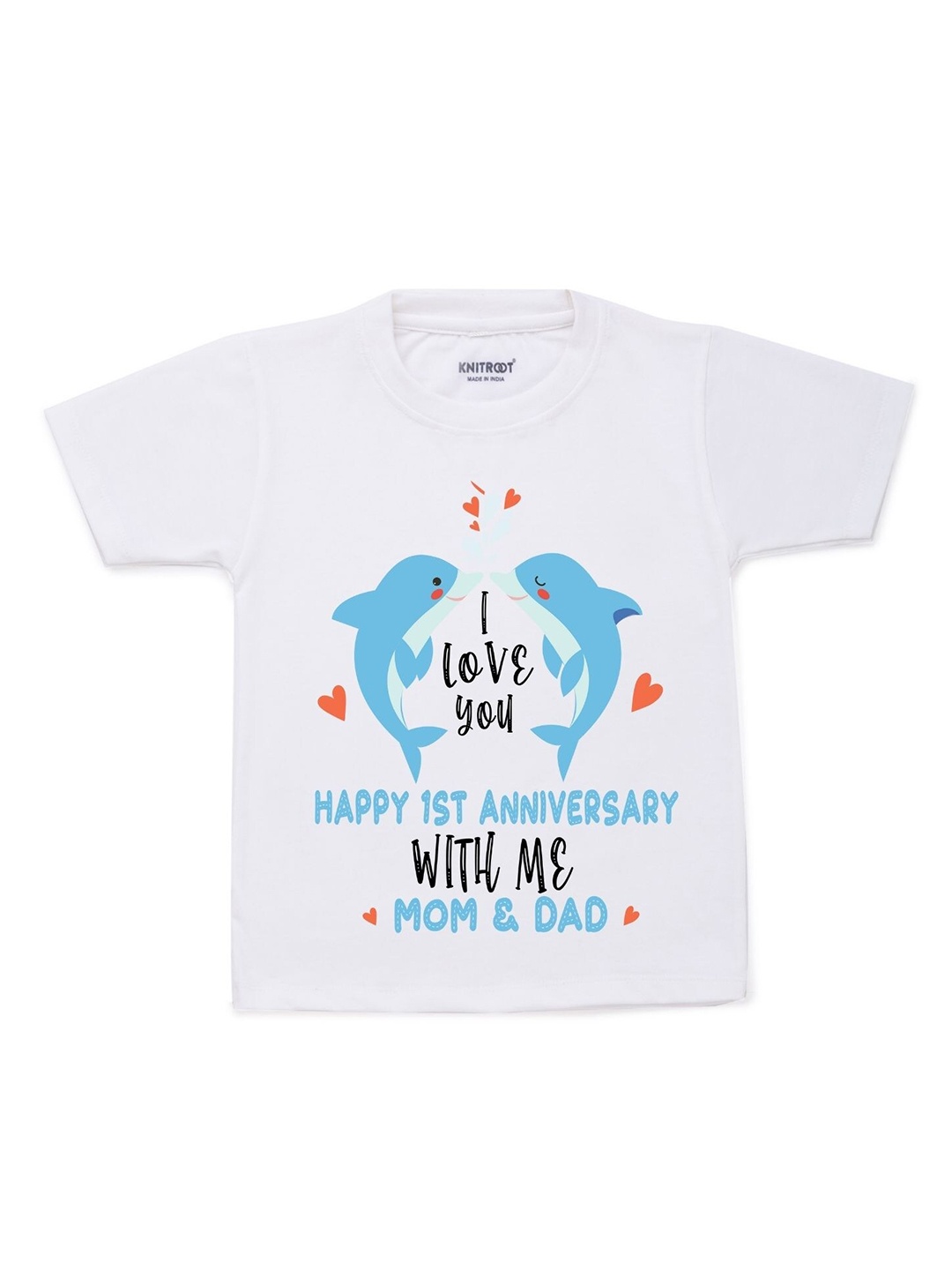 

KNITROOT Kids White Typography Printed T-shirt
