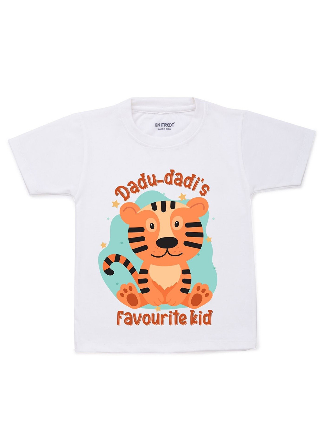 

KNITROOT Kids White Graphic Printed T-shirt