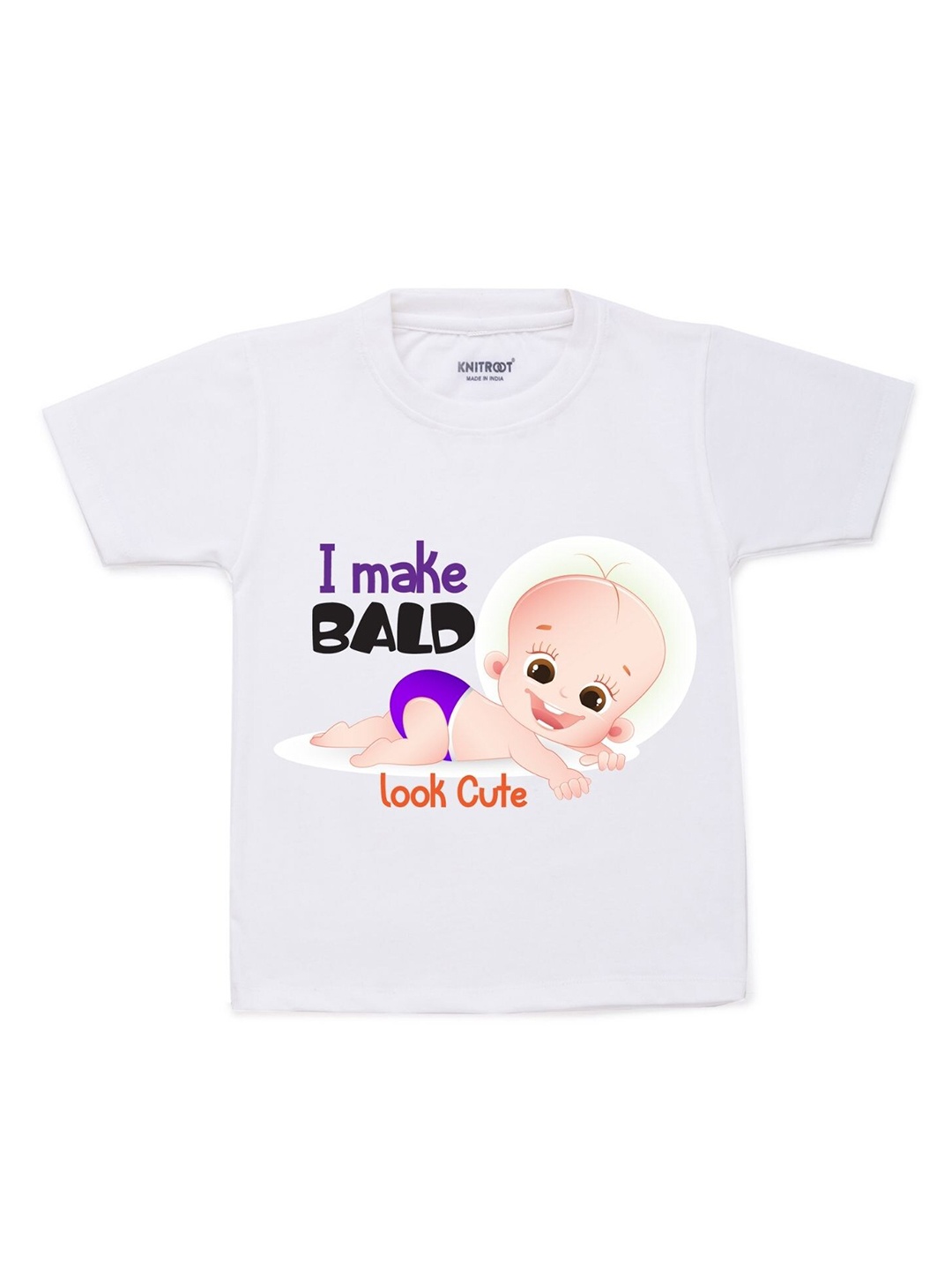 

KNITROOT Kids White Printed T-shirt