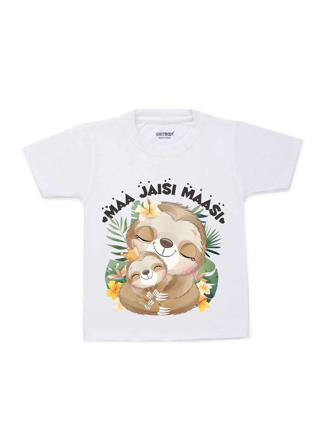 

KNITROOT Kids White Printed T-shirt