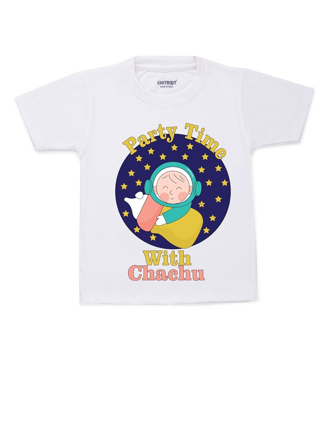 

KNITROOT Kids White Printed T-shirt