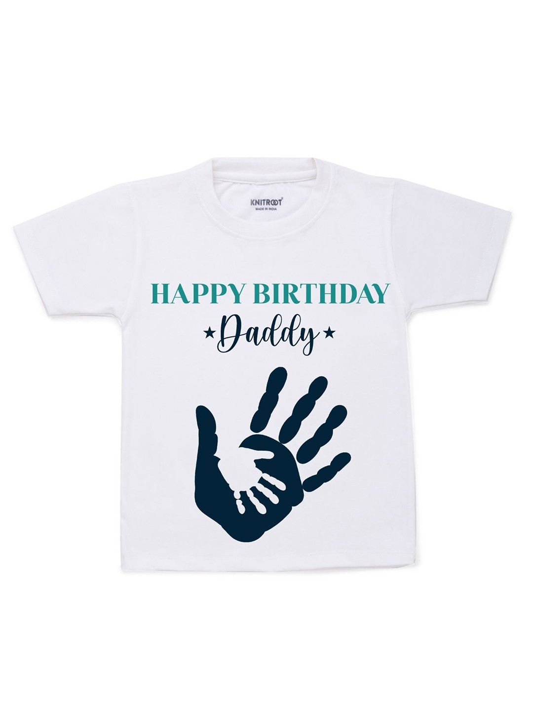 

KNITROOT Kids White & Black Printed T-shirt