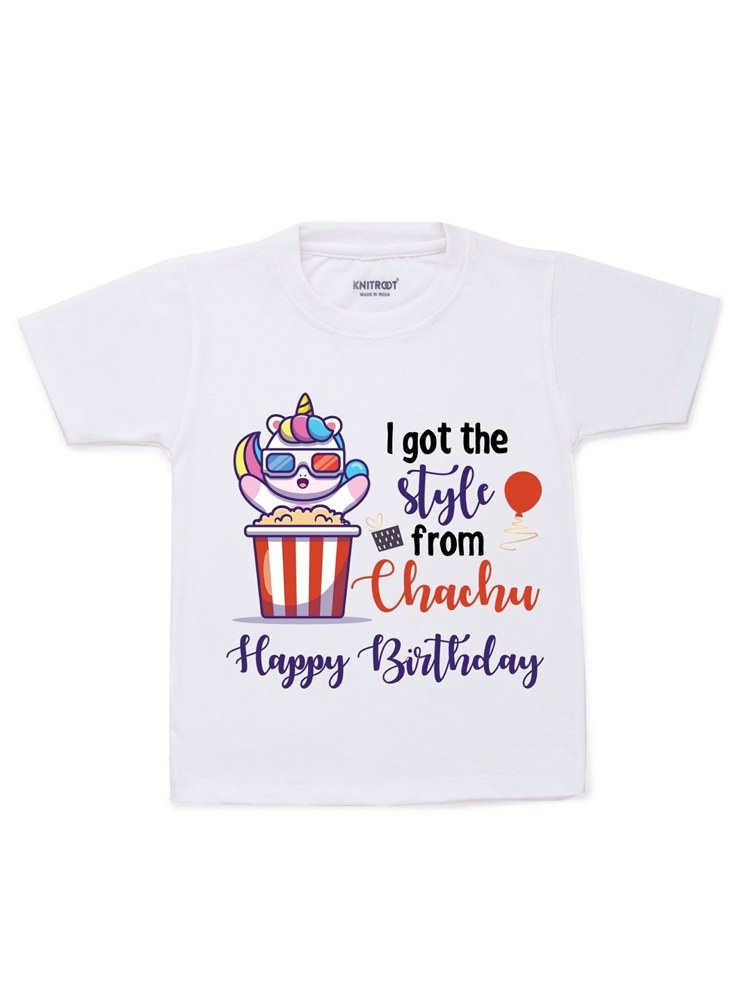 

KNITROOT Kids White & Red Printed T-shirt