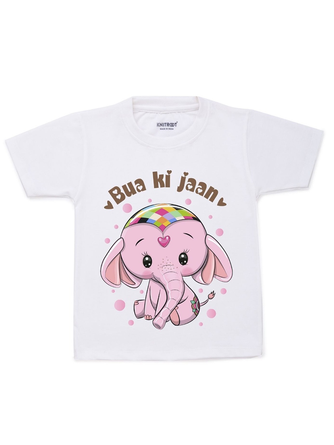 

KNITROOT Kids White Printed T-shirt