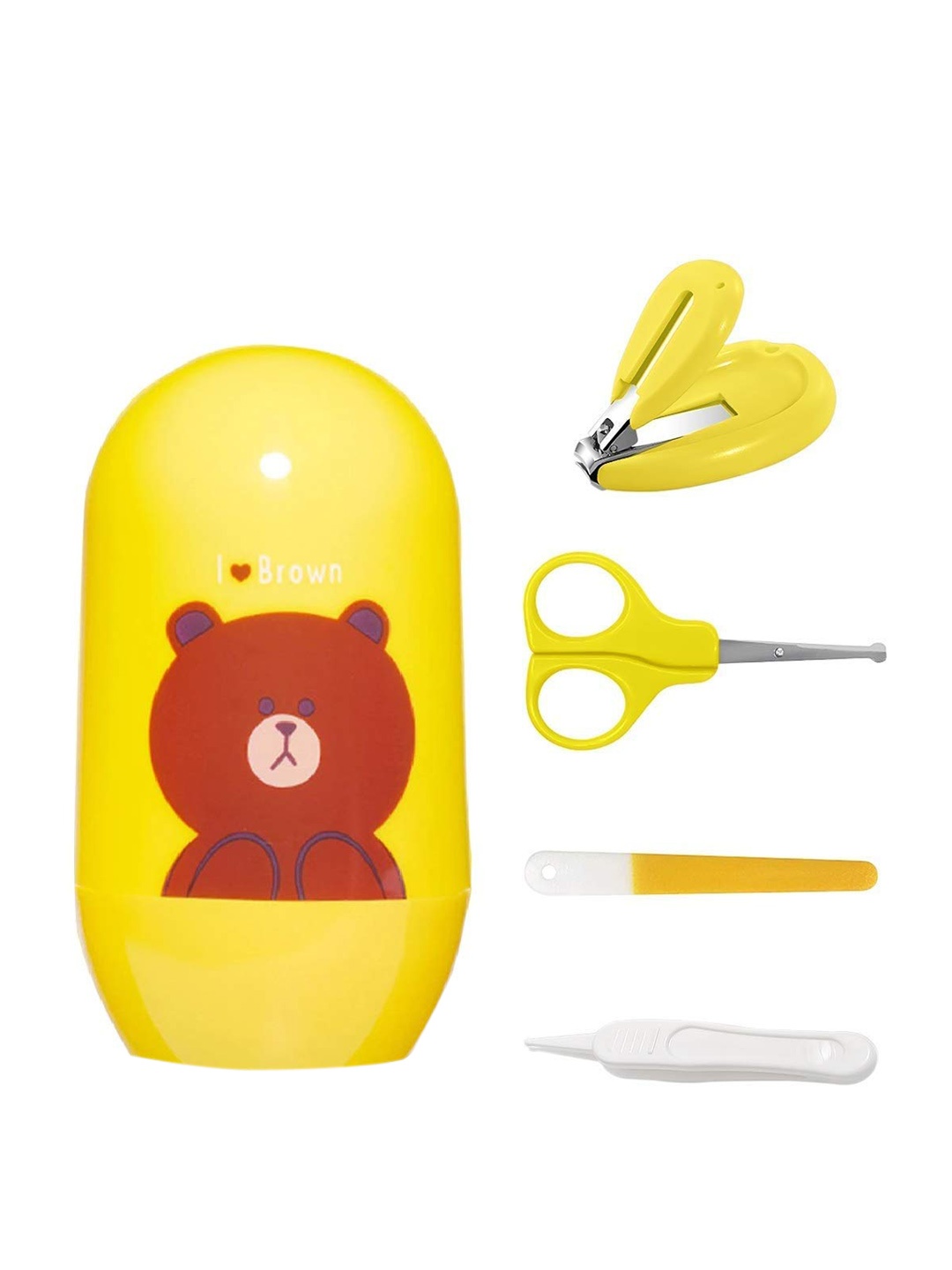 

SYGA Kids Yellow Printed Baby Grooming Kit