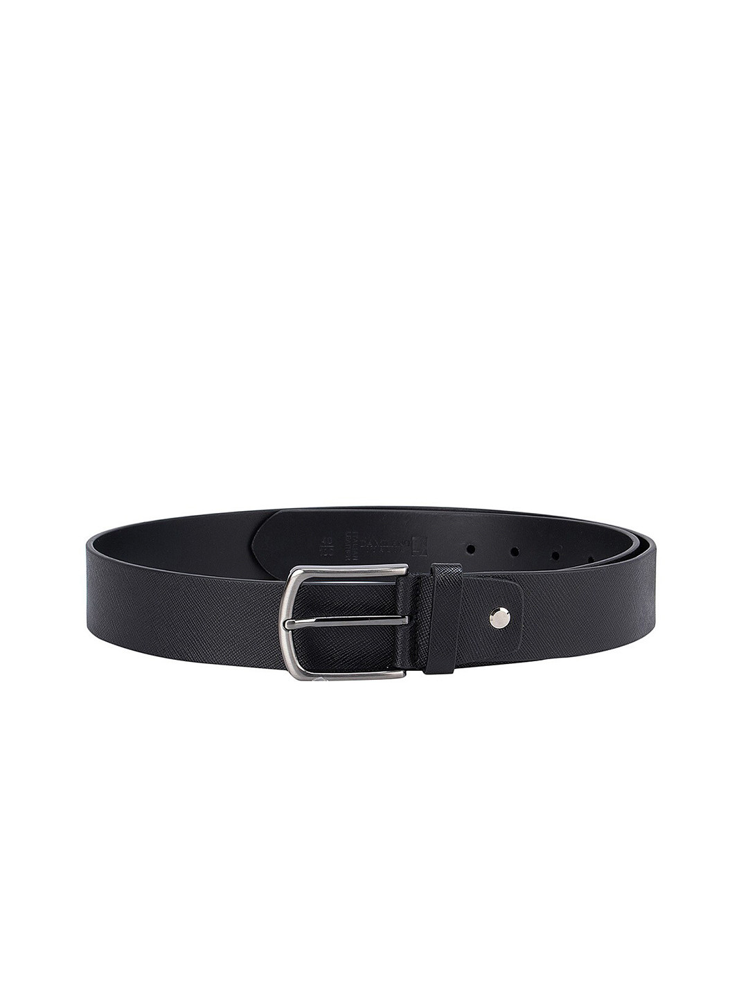 

Da Milano Men Black Leather Formal Belt