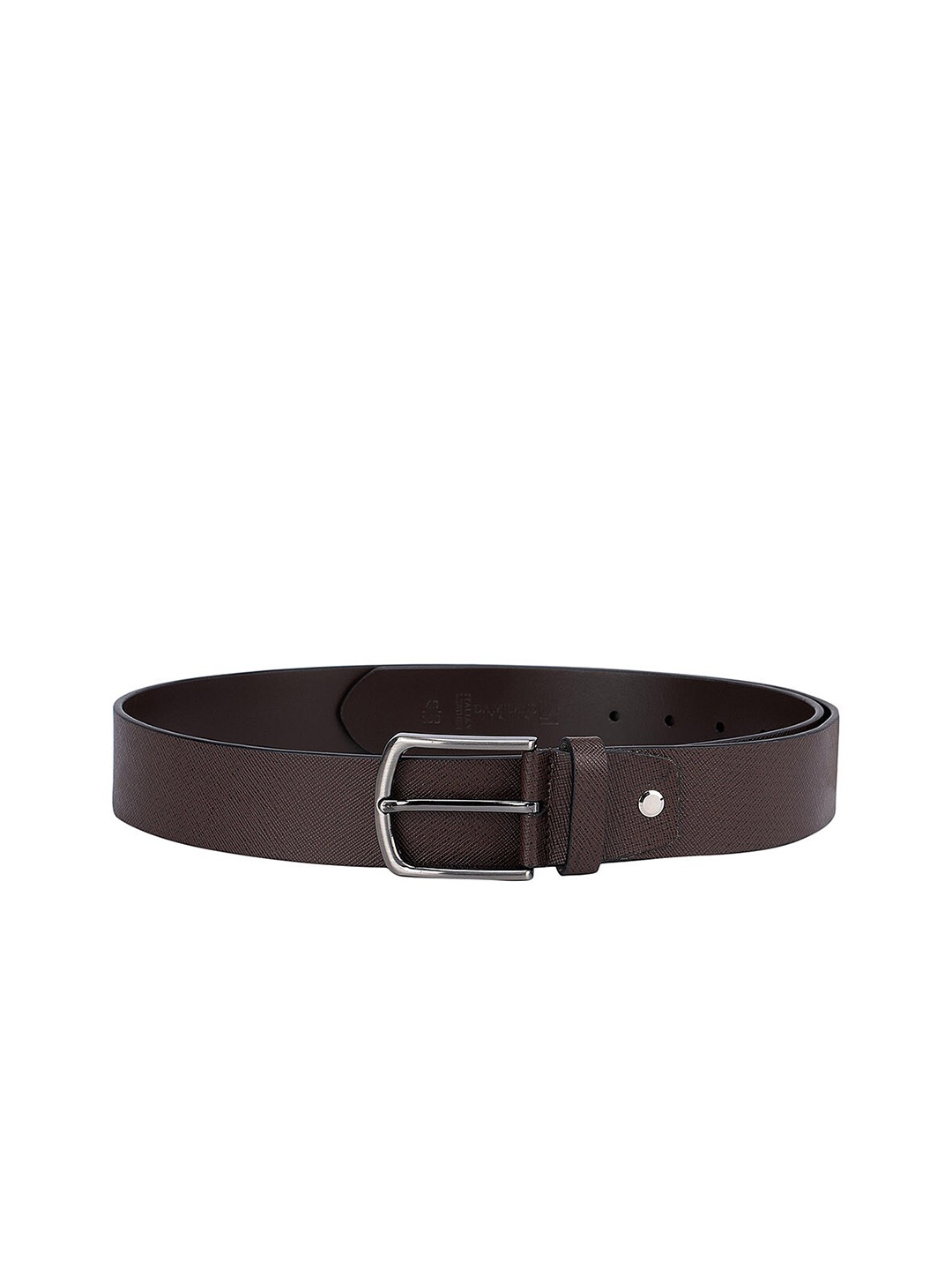 

Da Milano Men Brown Textured Leather Belt